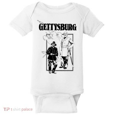 90s Gettysburg Pennsylvania Civil War General Grant Baby Bodysuit