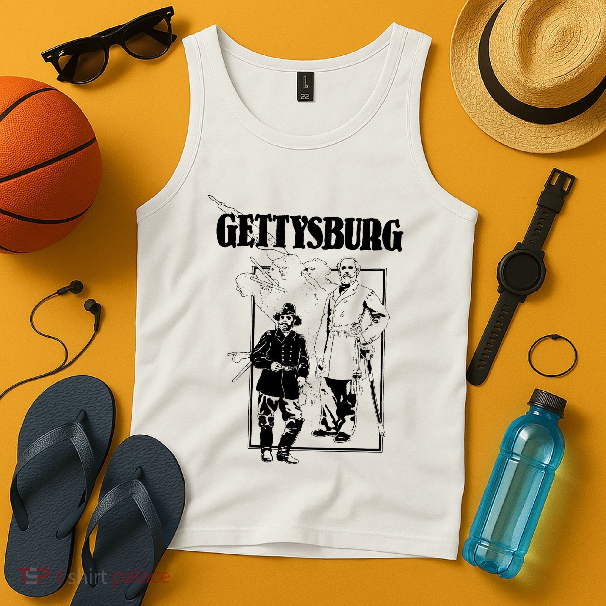 90s Gettysburg Pennsylvania Civil War General Grant Tank Top