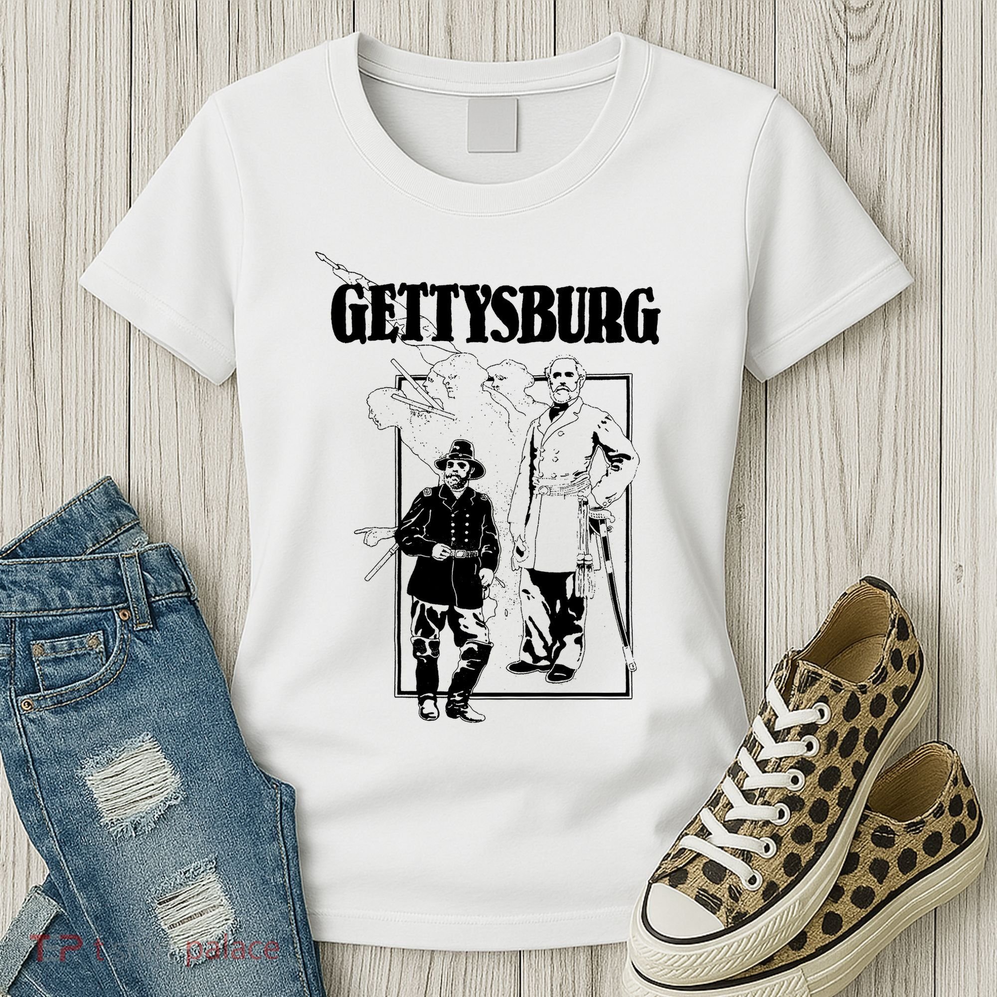 90s Gettysburg Pennsylvania Civil War General Grant Women's T-Shirt