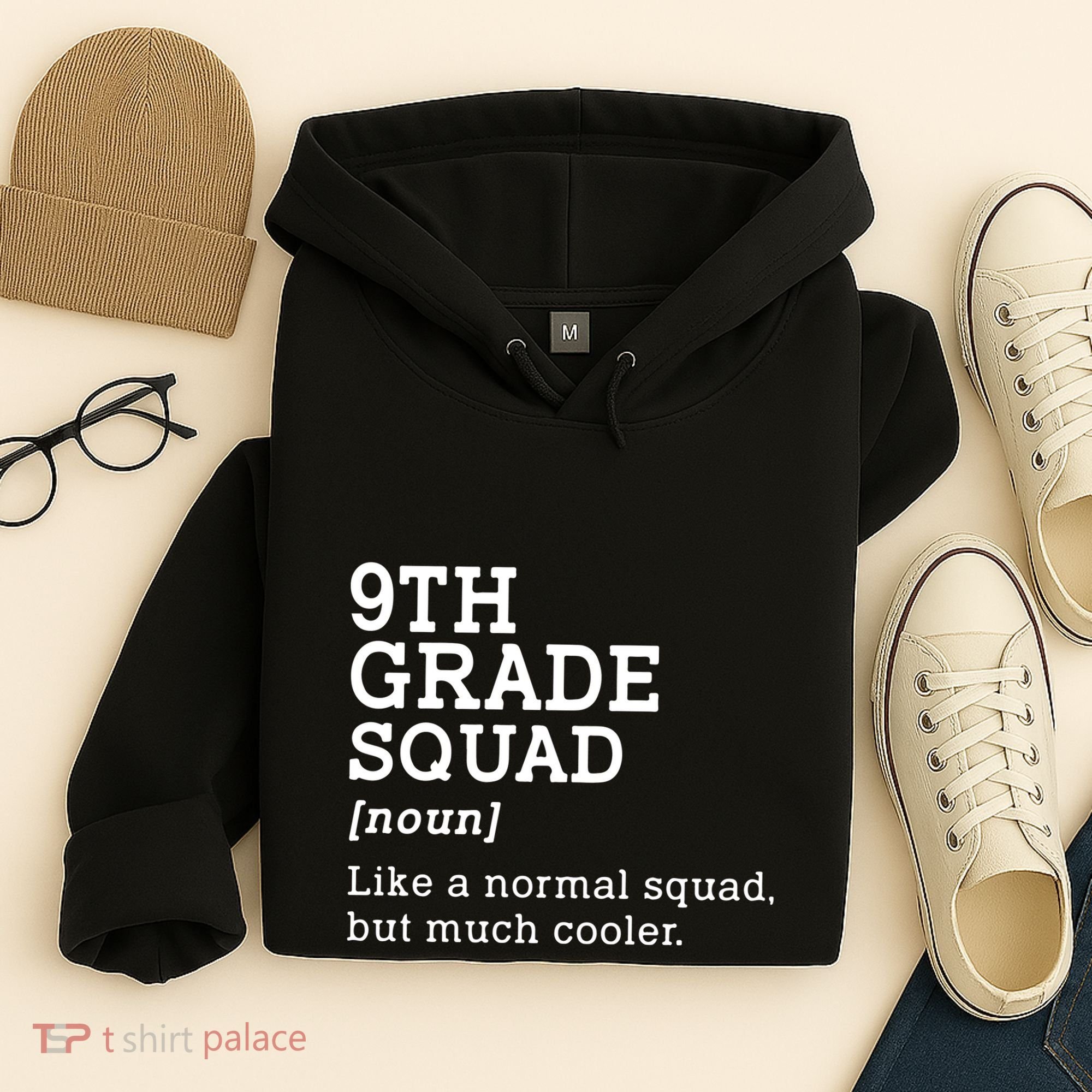 9th Grade Squad Back To School Gift Teacher Ninth Grade Team Gift Hoodie