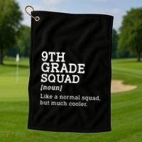 9th Grade Squad Back To School Gift Teacher Ninth Grade Team Gift Golf Towel thumb 1
