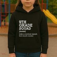 9th Grade Squad Back To School Gift Teacher Ninth Grade Team Gift Kids Hoodie thumb 3