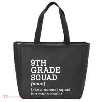 9th Grade Squad Back To School Gift Teacher Ninth Grade Team Gift Tote Bag thumb 0
