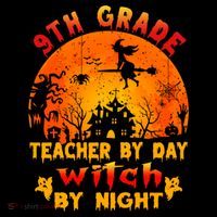 9Th Grade Teacher By Day Witch By Night Costume Halloween Gift Coffee Mug thumb 5