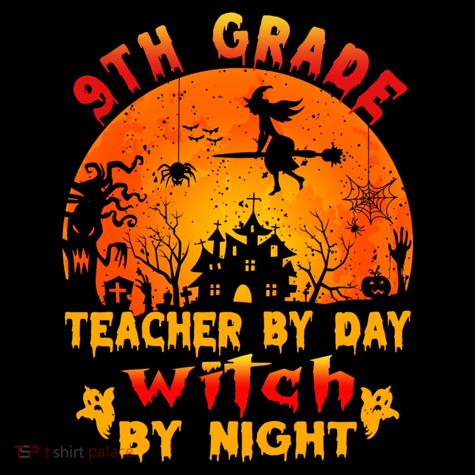 9Th Grade Teacher By Day Witch By Night Costume Halloween Gift Coffee Mug