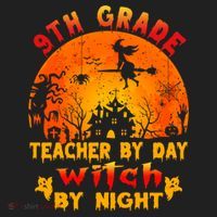 9Th Grade Teacher By Day Witch By Night Costume Halloween Gift Hat thumb 2