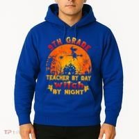 9Th Grade Teacher By Day Witch By Night Costume Halloween Gift Hoodie thumb 2