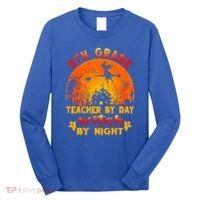 9Th Grade Teacher By Day Witch By Night Costume Halloween Gift Long Sleeve Shirt thumb 0