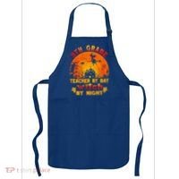 9Th Grade Teacher By Day Witch By Night Costume Halloween Gift Apron thumb 0
