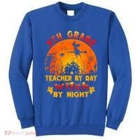 9Th Grade Teacher By Day Witch By Night Costume Halloween Gift Sweatshirt thumb 0