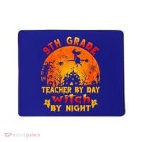 9Th Grade Teacher By Day Witch By Night Costume Halloween Gift Mousepad thumb 0