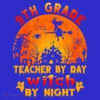 9Th Grade Teacher By Day Witch By Night Costume Halloween Gift Women's Tank Top thumb 5