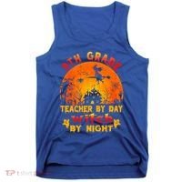 9Th Grade Teacher By Day Witch By Night Costume Halloween Gift Tank Top thumb 0