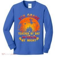 9Th Grade Teacher By Day Witch By Night Costume Halloween Gift Kids Long Sleeve Shirt thumb 0