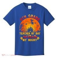 9Th Grade Teacher By Day Witch By Night Costume Halloween Gift Kids T-Shirt thumb 0