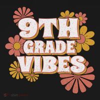 9Th Grade Vibes Gift Ninth Grade Retro Floral Teachers Gift Women's Hoodie thumb 2