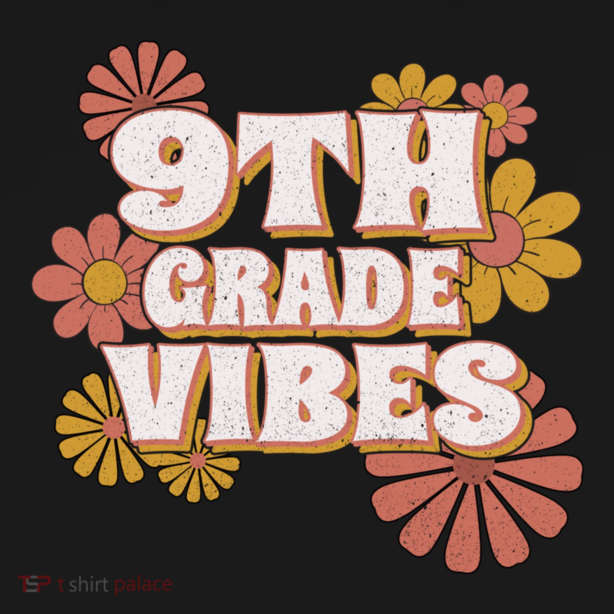 9Th Grade Vibes Gift Ninth Grade Retro Floral Teachers Gift Women's Hoodie