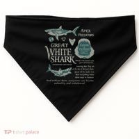 90S Great White Shark USA-Made Doggie Bandana thumb 0