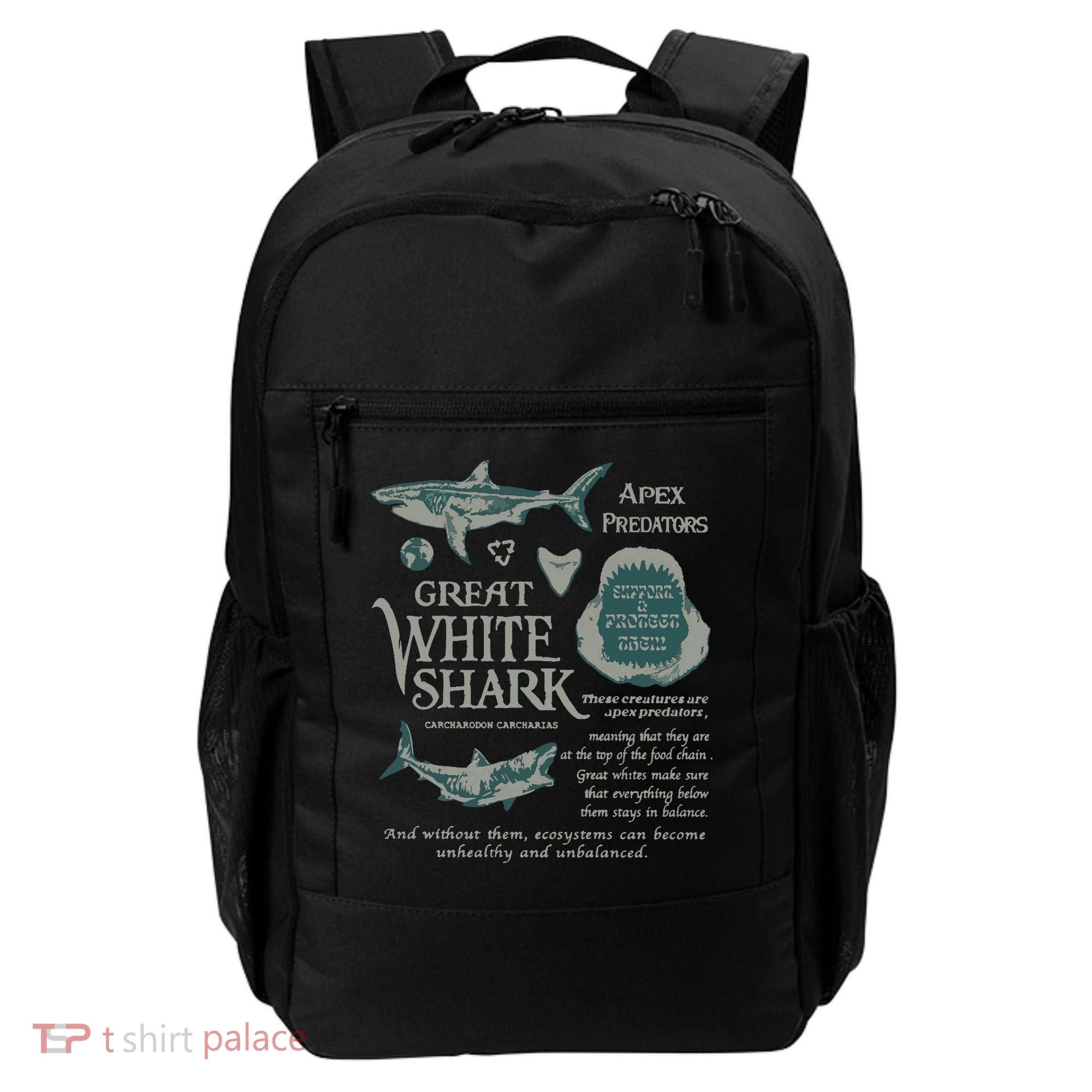 90S Great White Shark Backpack