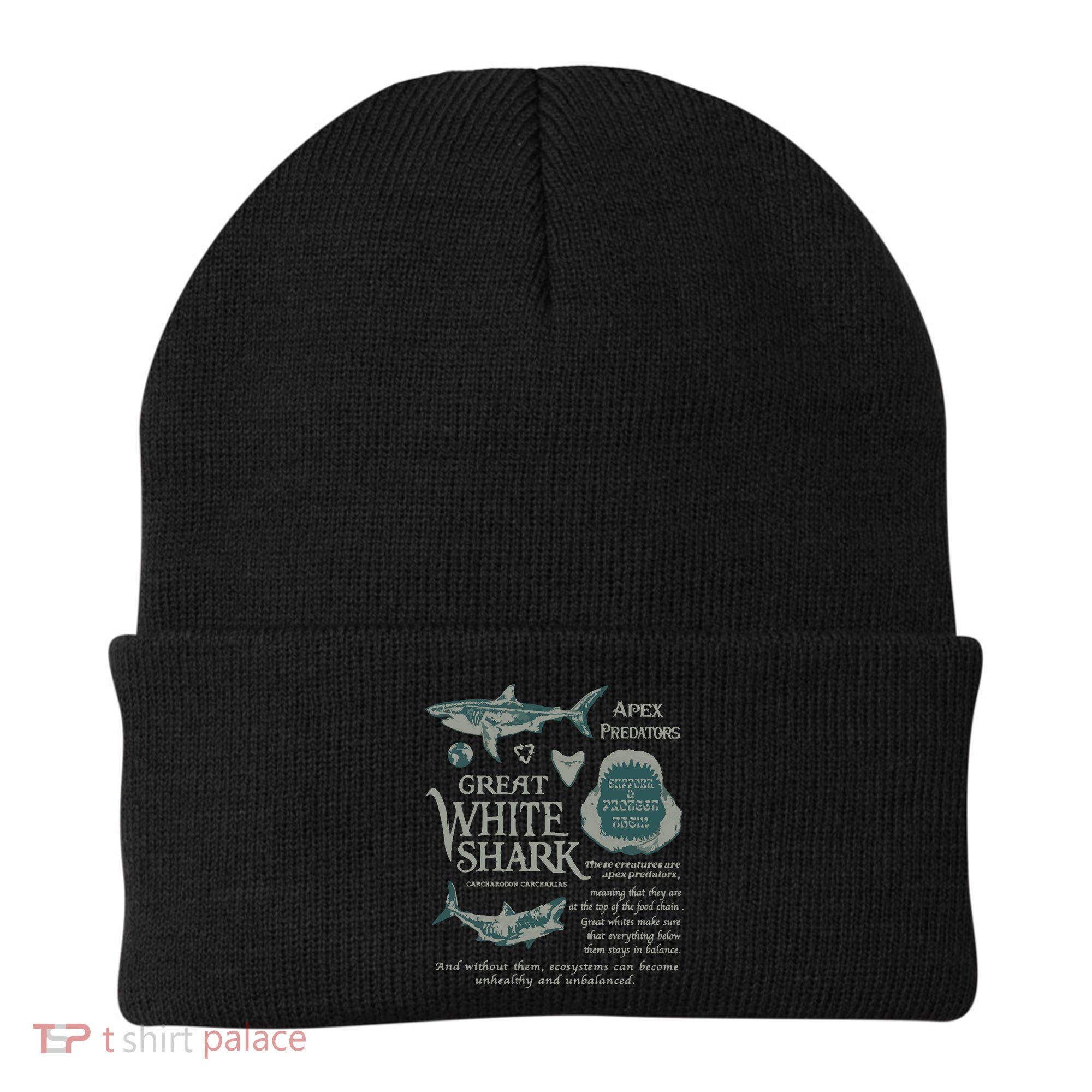 90S Great White Shark Beanie