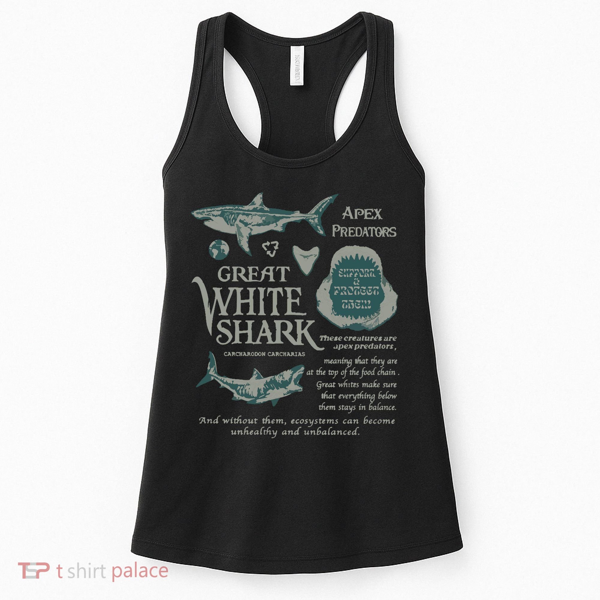 90S Great White Shark Women's Tank Top