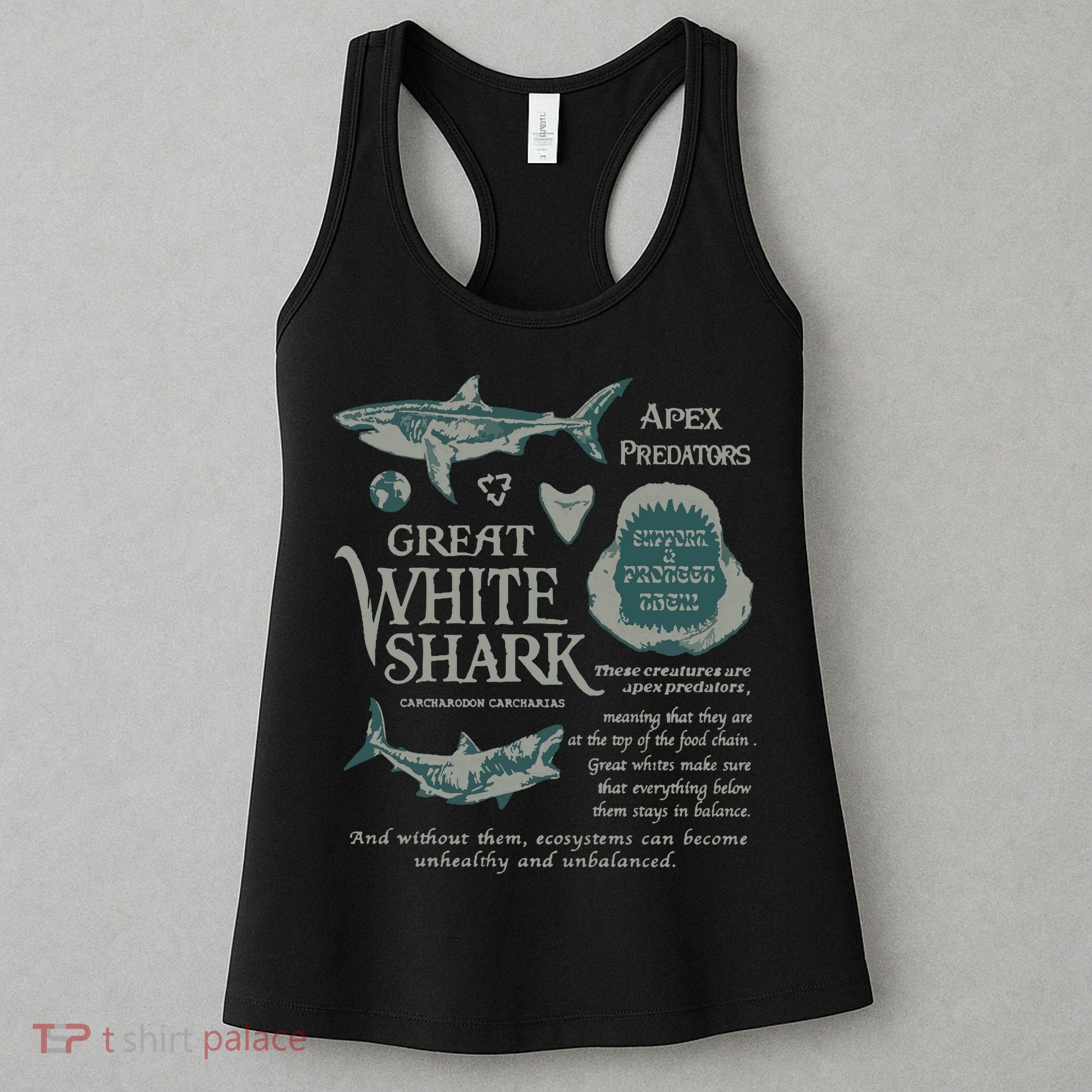 90S Great White Shark Women's Tank Top
