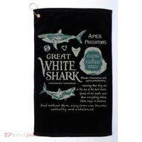 90S Great White Shark Golf Towel thumb 0