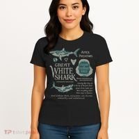90S Great White Shark Women's T-Shirt thumb 4