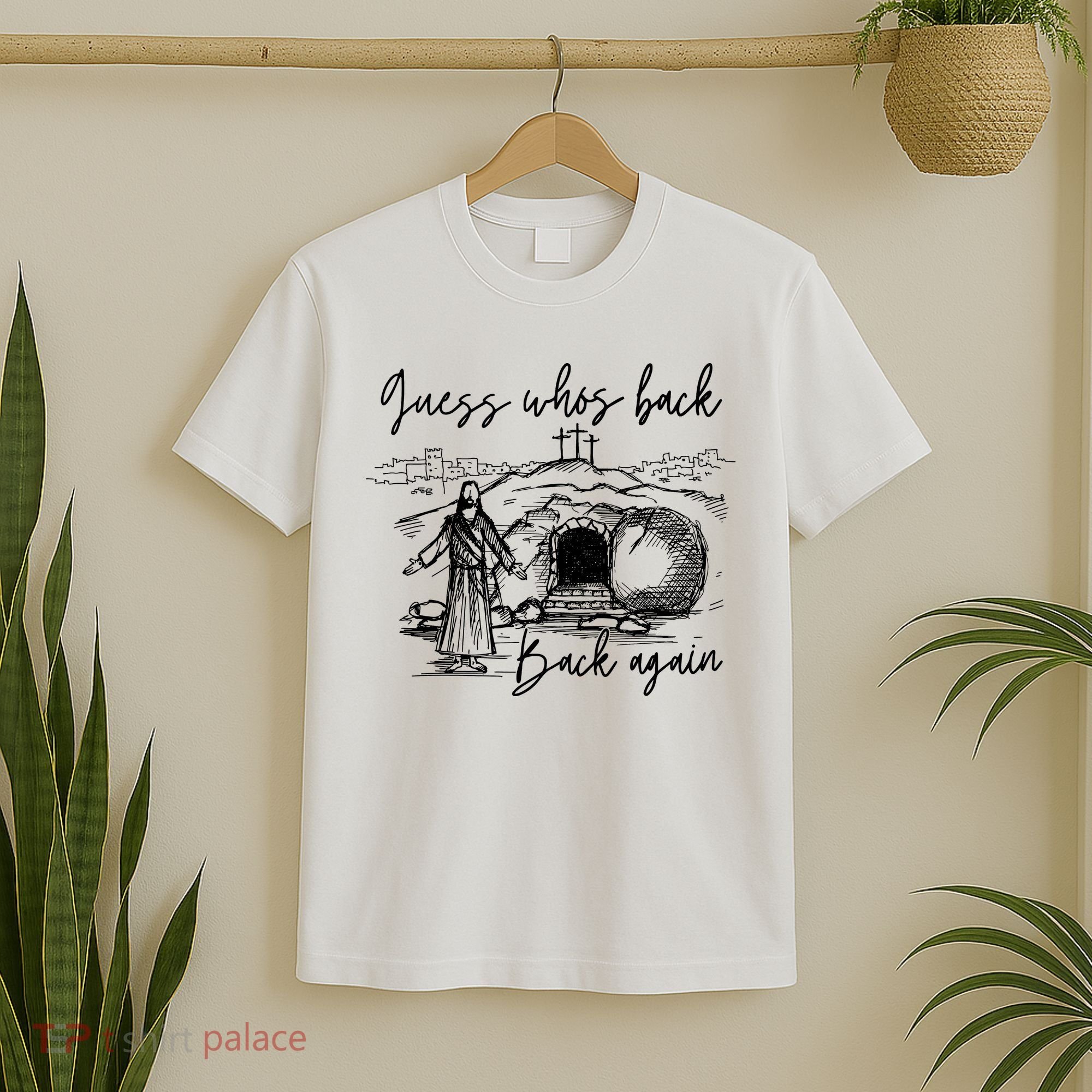 90s Guess WhoS Back Again Vintage Funny Jesus T-Shirt