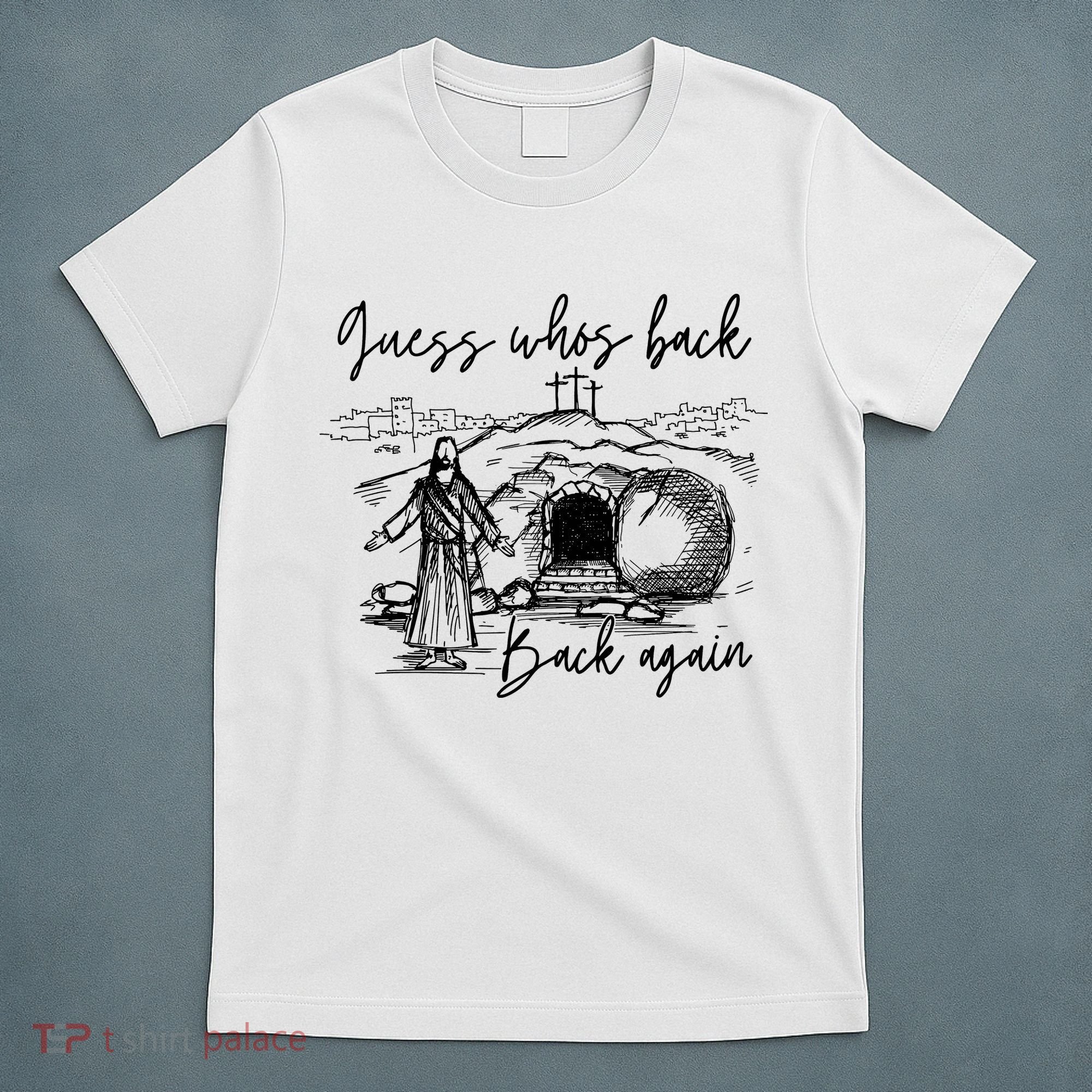 90s Guess WhoS Back Again Vintage Funny Jesus T-Shirt