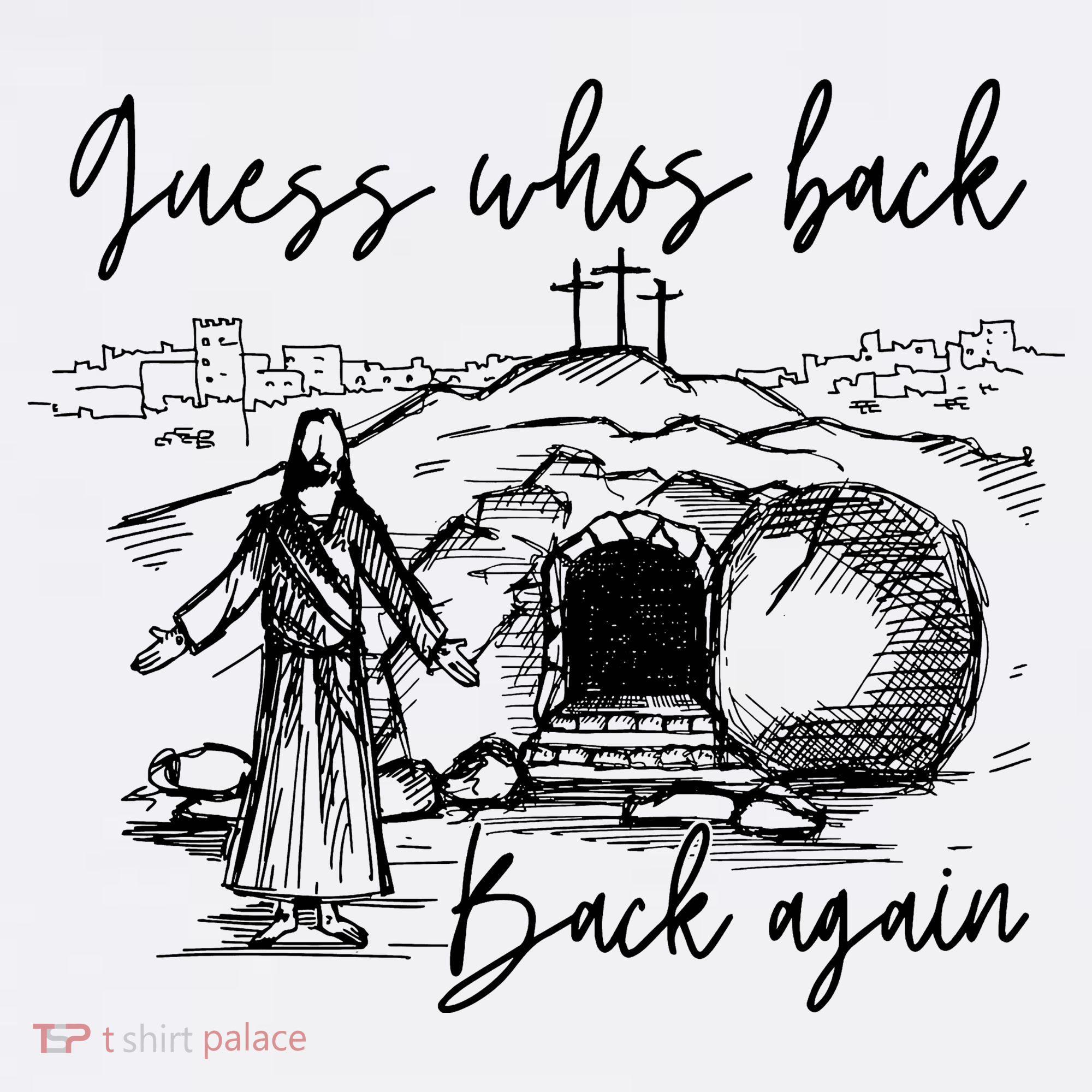 90s Guess WhoS Back Again Vintage Funny Jesus T-Shirt