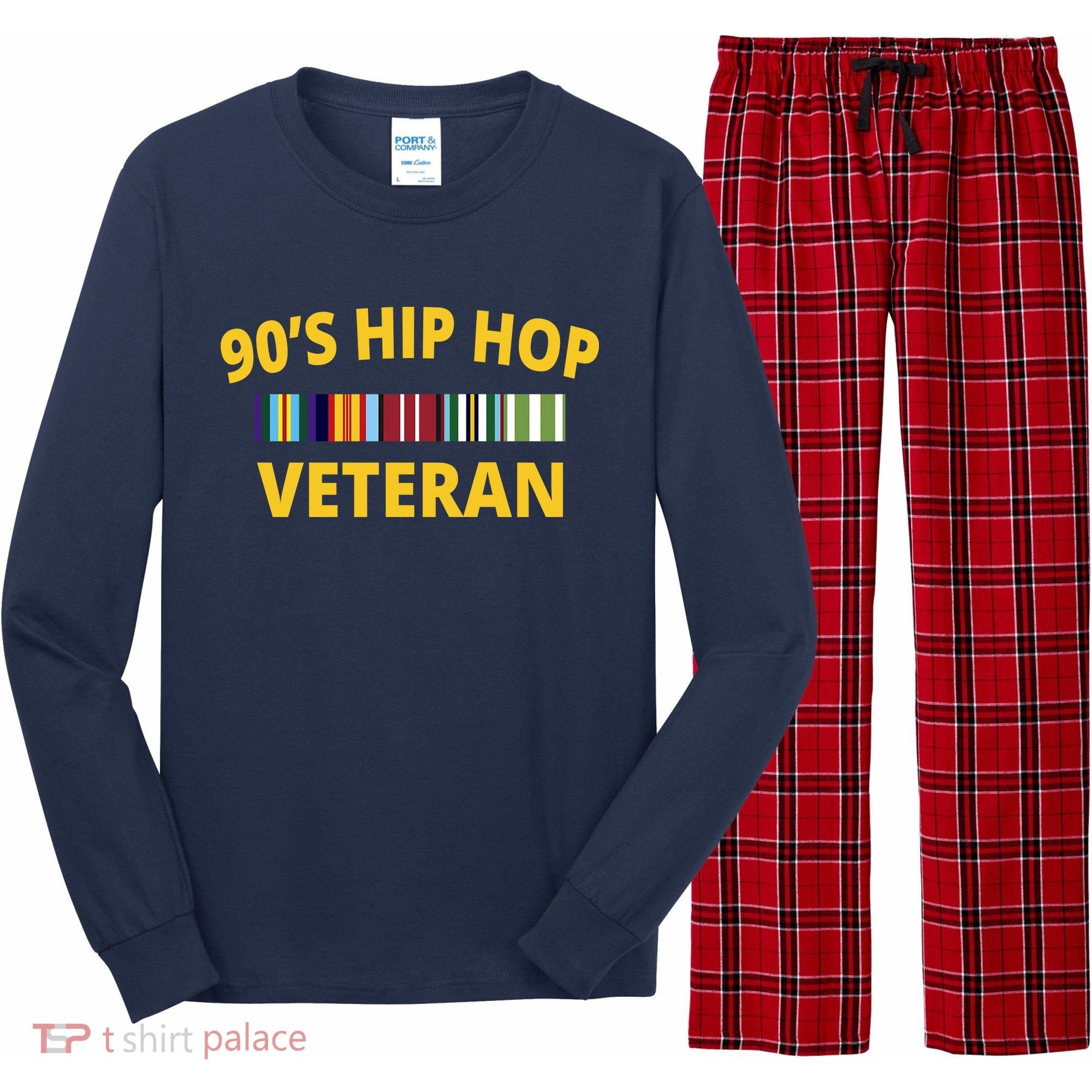 90s Hip Hop Veteran Long Sleeve Pajama Set