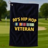90s Hip Hop Veteran Golf Towel thumb 1