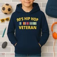 90s Hip Hop Veteran Kids Hoodie thumb 2