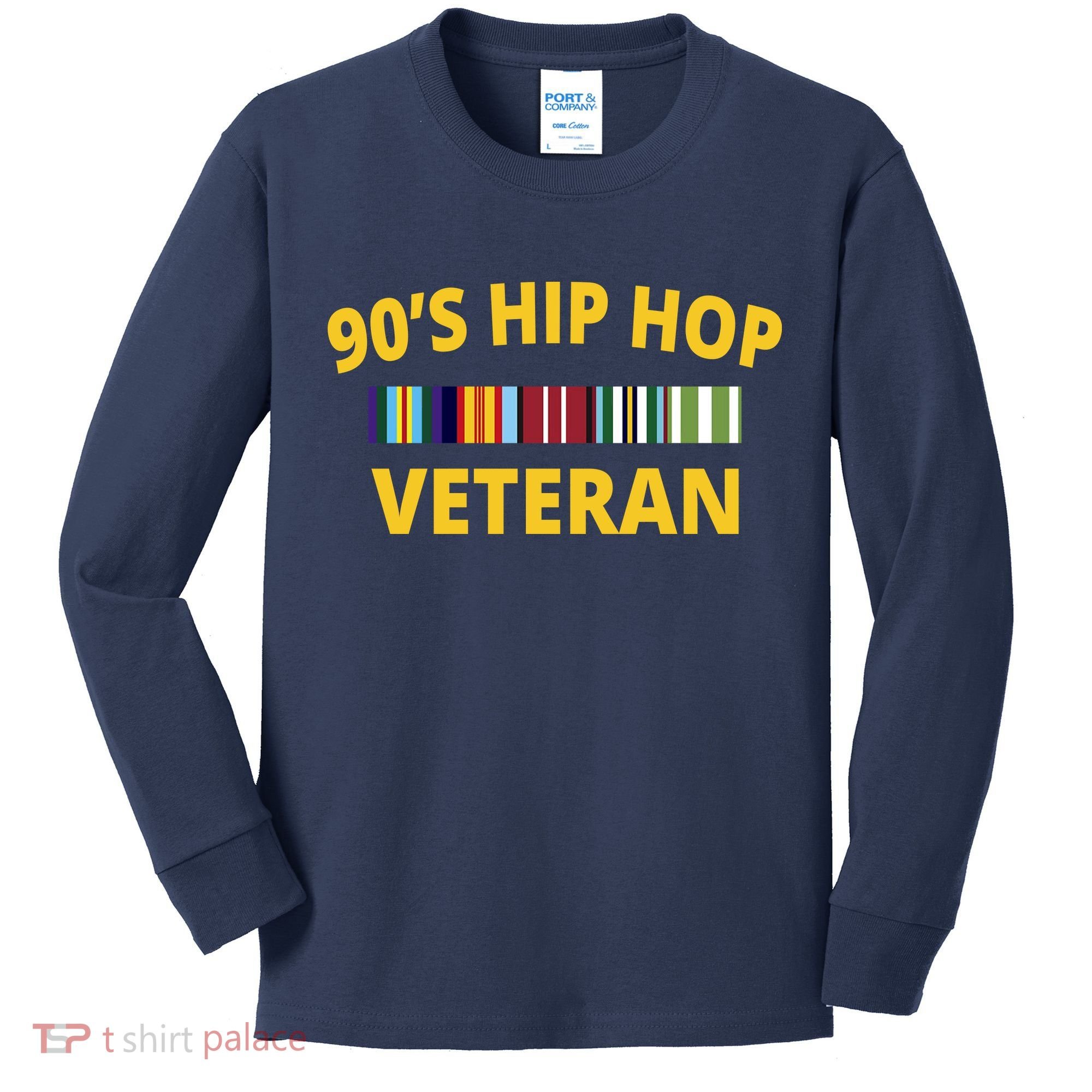 90s Hip Hop Veteran Kids Long Sleeve Shirt