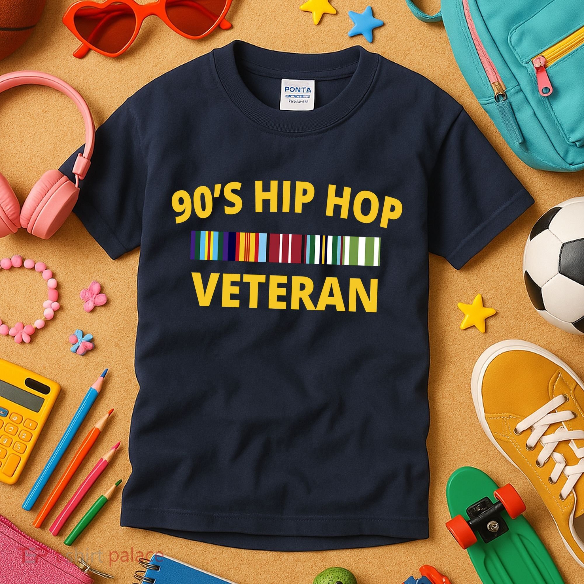 90s Hip Hop Veteran Kids T-Shirt