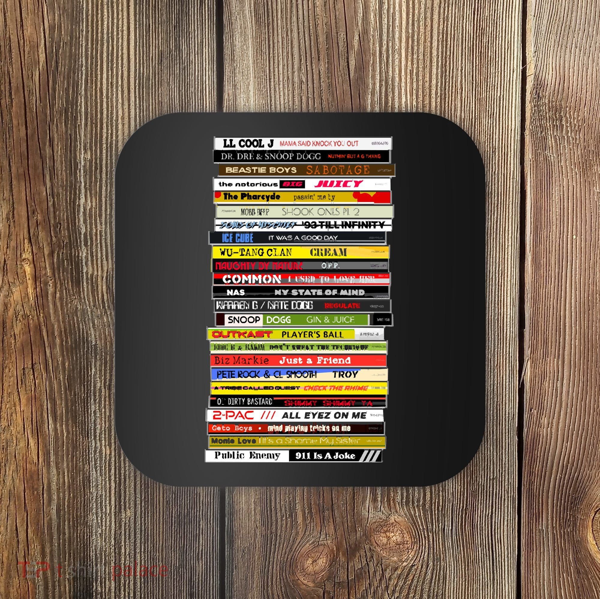 90s Hip Hop Cd Stack Coaster
