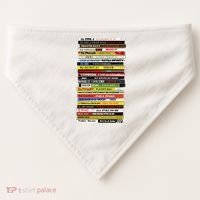 90s Hip Hop Cd Stack USA-Made Doggie Bandana thumb 0