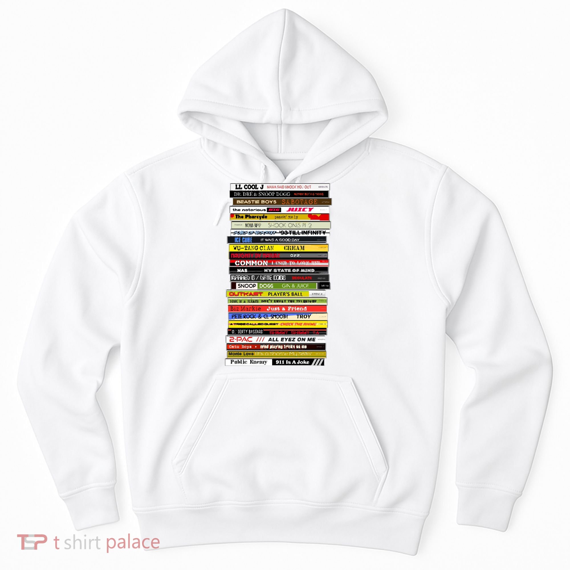 90s Hip Hop Cd Stack Hoodie