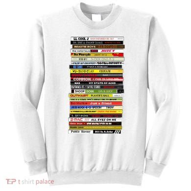 90s Hip Hop Cd Stack Sweatshirt