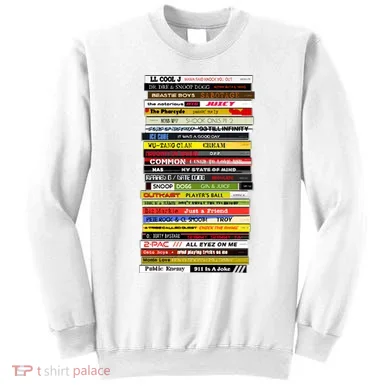 90s Hip Hop Cd Stack Sweatshirt