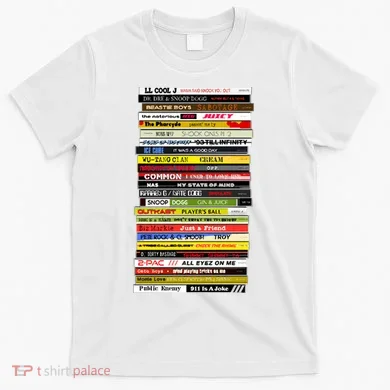 90s Hip Hop Cd Stack T-Shirt