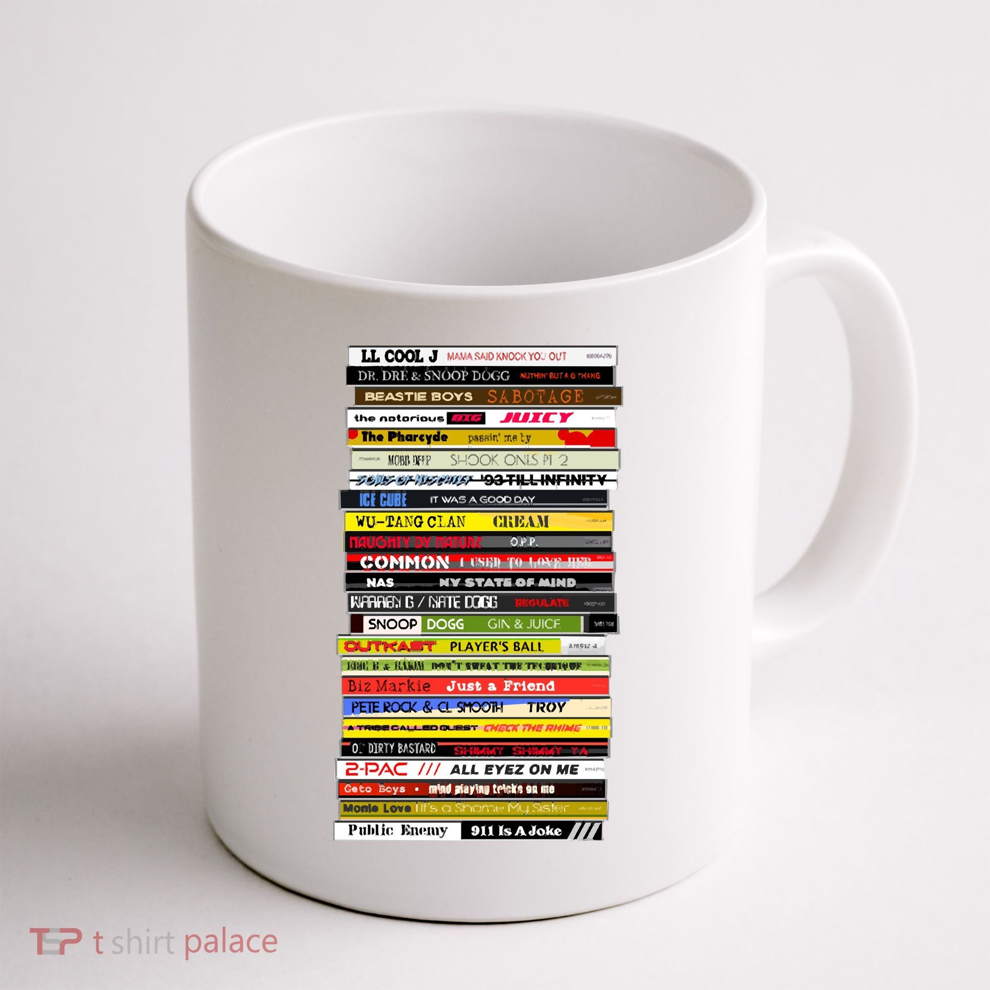 90s Hip Hop Cd Stack Coffee Mug