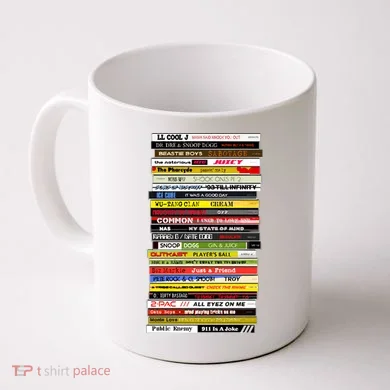 90s Hip Hop Cd Stack Coffee Mug
