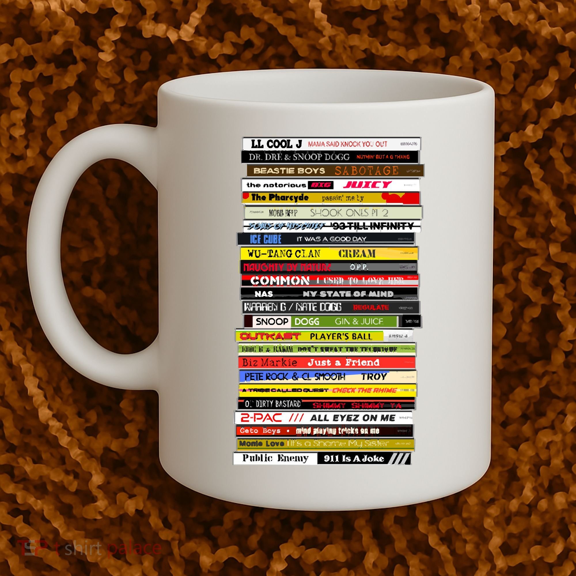 90s Hip Hop Cd Stack Coffee Mug