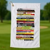 90s Hip Hop Cd Stack Golf Towel thumb 1