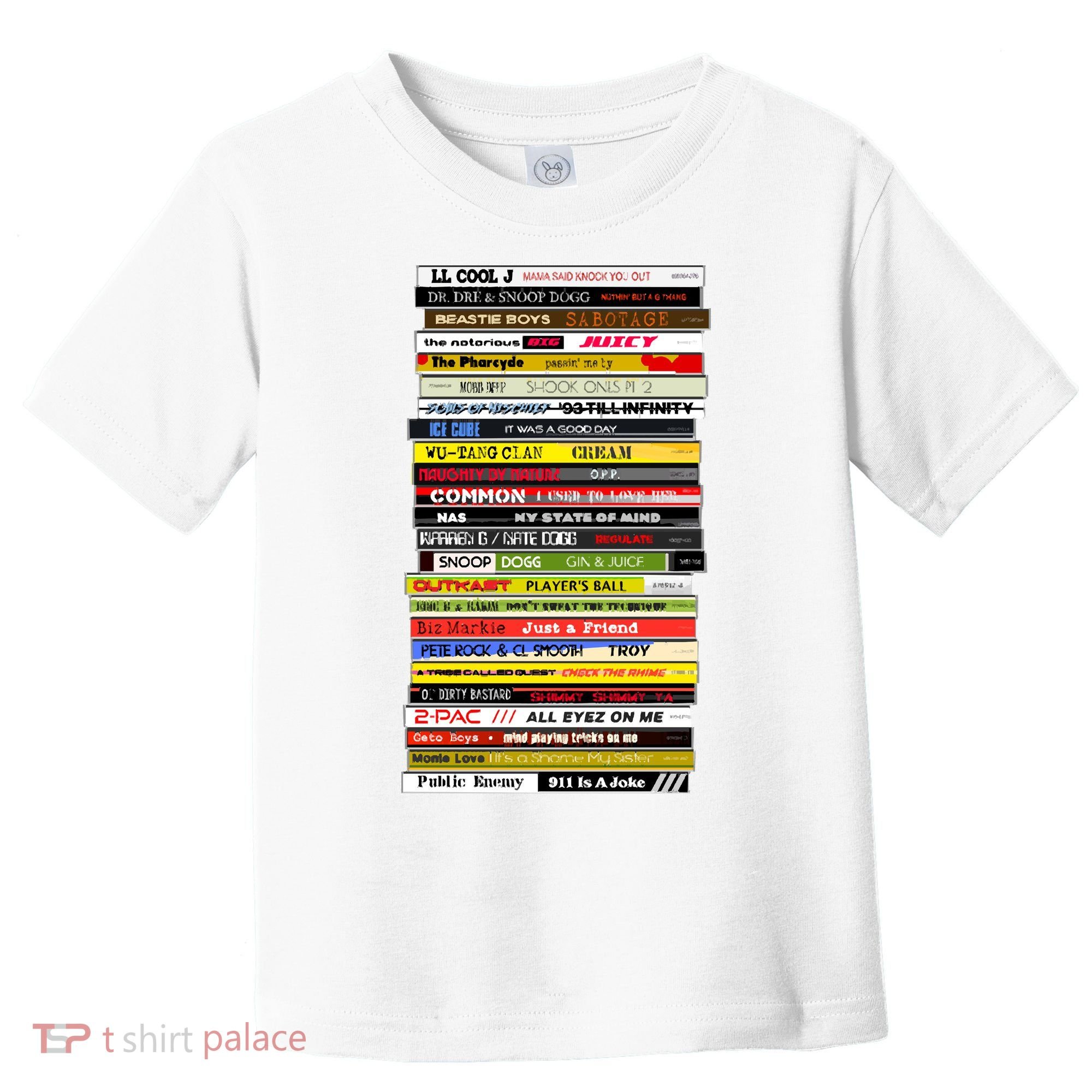 90s Hip Hop Cd Stack Toddler T-Shirt