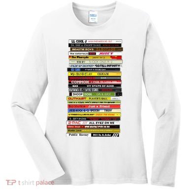 90s Hip Hop Cd Stack Women's Long Sleeve Shirt