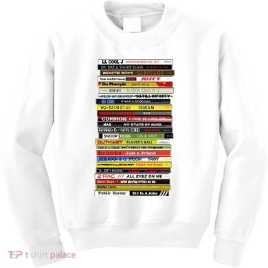 90s Hip Hop Cd Stack Kids Sweatshirt