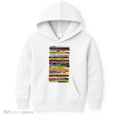 90s Hip Hop Cd Stack Kids Hoodie